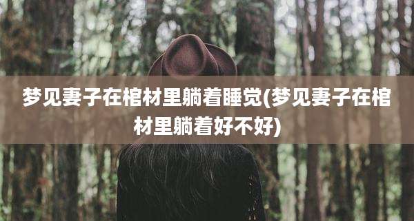 梦见妻子在棺材里躺着睡觉(梦见妻子在棺材里躺着好不好)