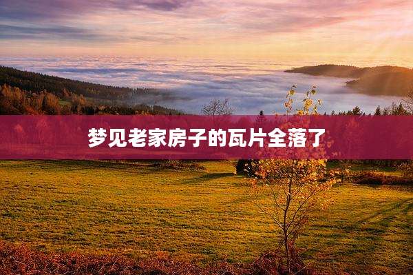梦见老家房子的瓦片全落了