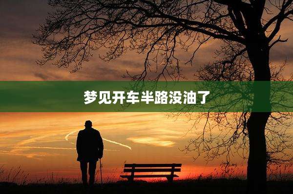 梦见开车半路没油了