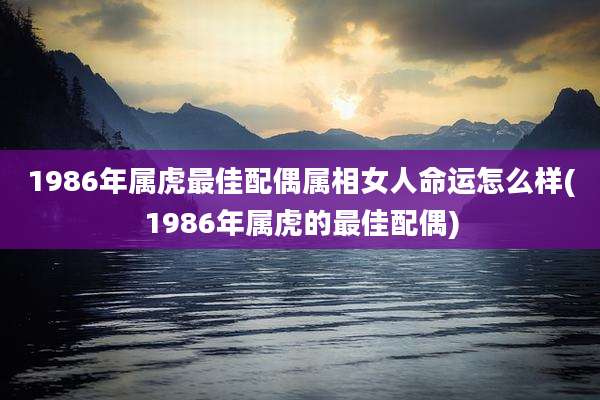 1986年属虎最佳配偶属相女人命运怎么样(1986年属虎的最佳配偶)