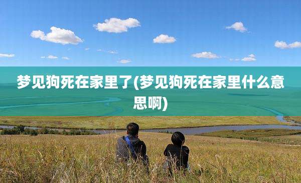 梦见狗死在家里了(梦见狗死在家里什么意思啊)