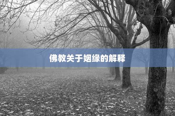 佛教关于姻缘的解释