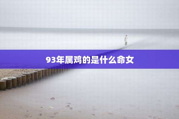 93年属鸡的是什么命女