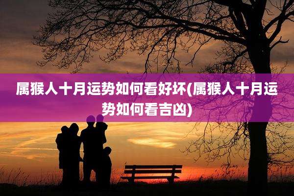 属猴人十月运势如何看好坏(属猴人十月运势如何看吉凶)