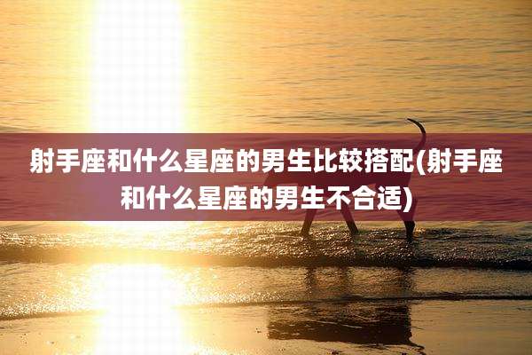 射手座和什么星座的男生比较搭配(射手座和什么星座的男生不合适)