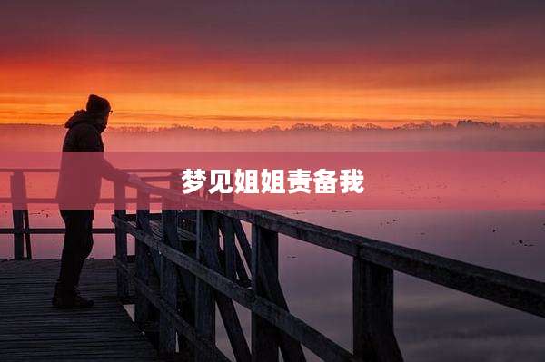 梦见姐姐责备我