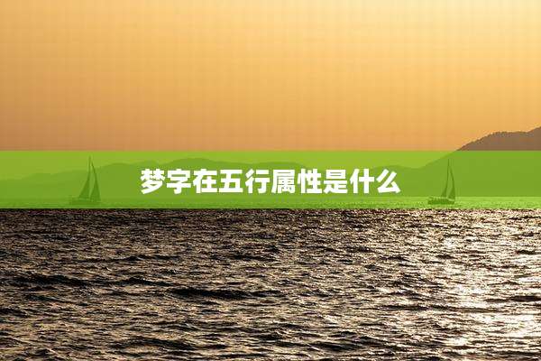 梦字在五行属性是什么