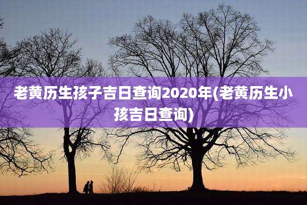 老黄历生孩子吉日查询2020年(老黄历生小孩吉日查询)