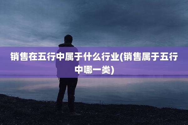 销售在五行中属于什么行业(销售属于五行中哪一类)