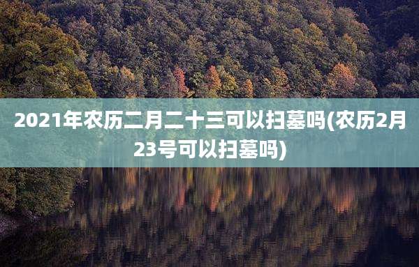 2021年农历二月二十三可以扫墓吗(农历2月23号可以扫墓吗)