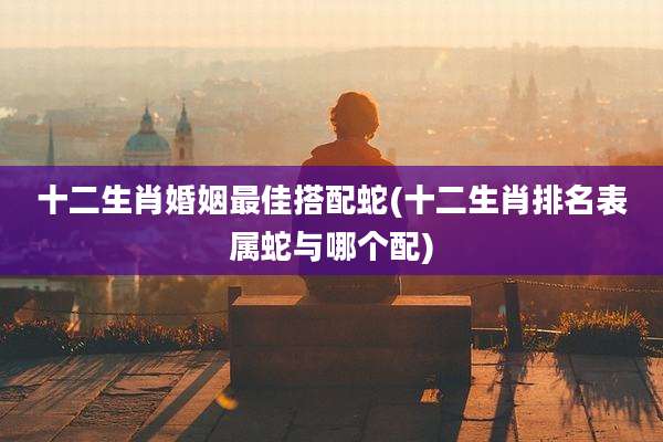 十二生肖婚姻最佳搭配蛇(十二生肖排名表属蛇与哪个配)