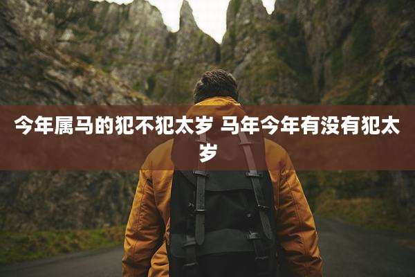 今年属马的犯不犯太岁 马年今年有没有犯太岁