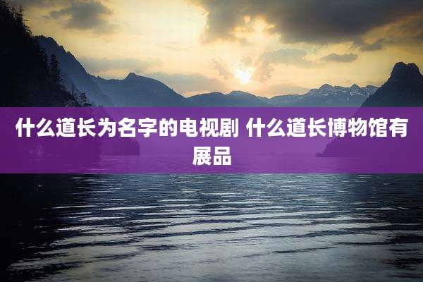 什么道长为名字的电视剧 什么道长博物馆有展品