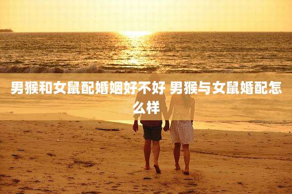 男猴和女鼠配婚姻好不好 男猴与女鼠婚配怎么样