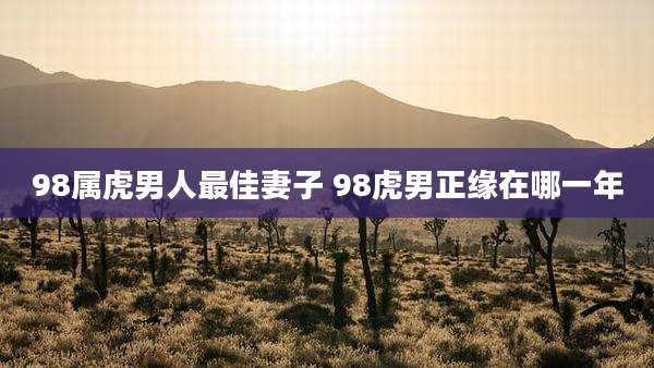 98属虎男人最佳妻子 98虎男正缘在哪一年