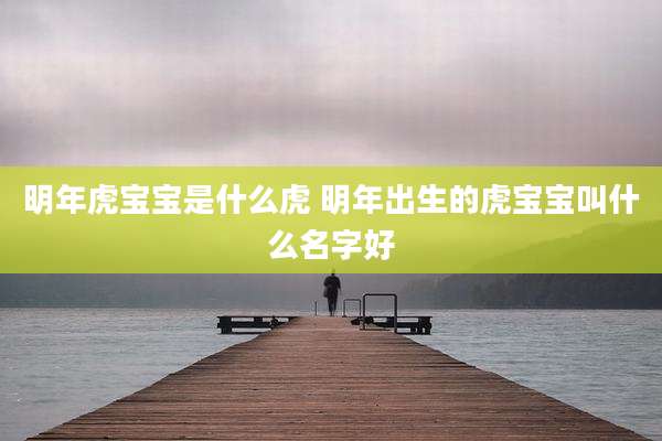 明年虎宝宝是什么虎 明年出生的虎宝宝叫什么名字好