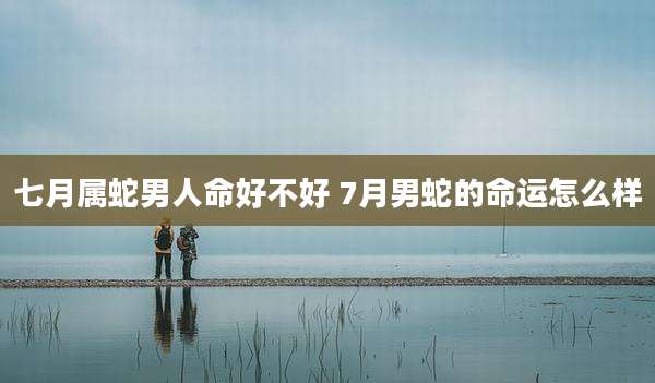 七月属蛇男人命好不好 7月男蛇的命运怎么样