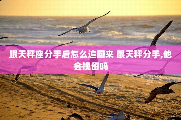 跟天秤座分手后怎么追回来 跟天秤分手,他会挽留吗