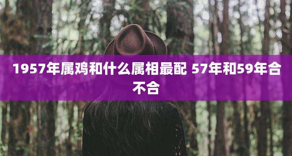 1957年属鸡和什么属相最配 57年和59年合不合