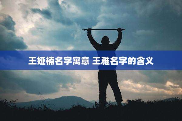 王娅楠名字寓意 王雅名字的含义