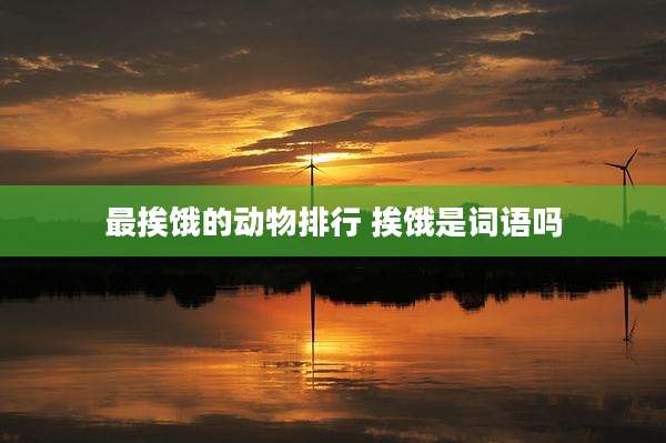 最挨饿的动物排行 挨饿是词语吗