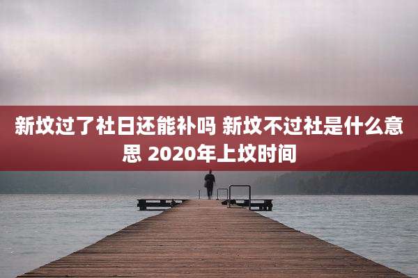 新坟过了社日还能补吗 新坟不过社是什么意思 2020年上坟时间
