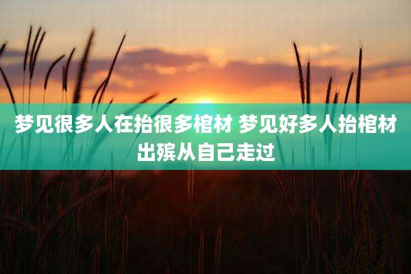梦见很多人在抬很多棺材 梦见好多人抬棺材出殡从自己走过