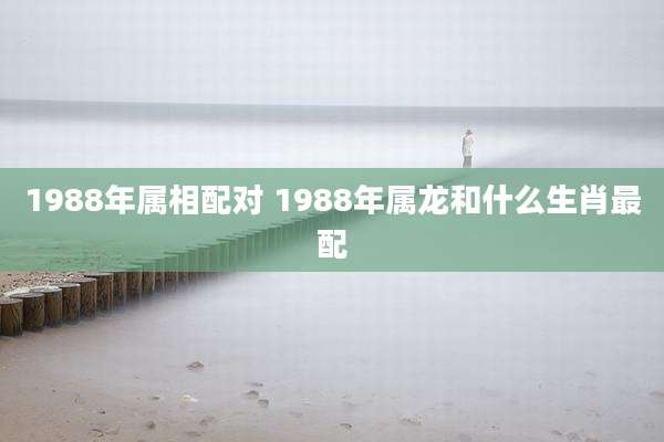 1988年属相配对 1988年属龙和什么生肖最配