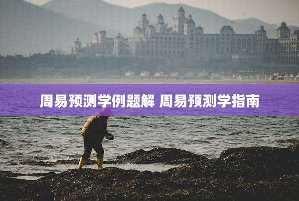 周易预测学例题解 周易预测学指南