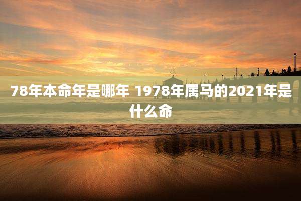 78年本命年是哪年 1978年属马的2021年是什么命