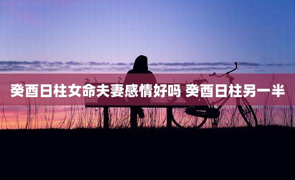 癸酉日柱女命夫妻感情好吗 癸酉日柱另一半
