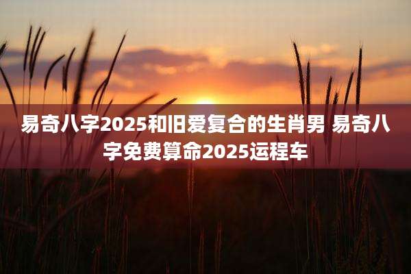 易奇八字2025和旧爱复合的生肖男 易奇八字免费算命2025运程车