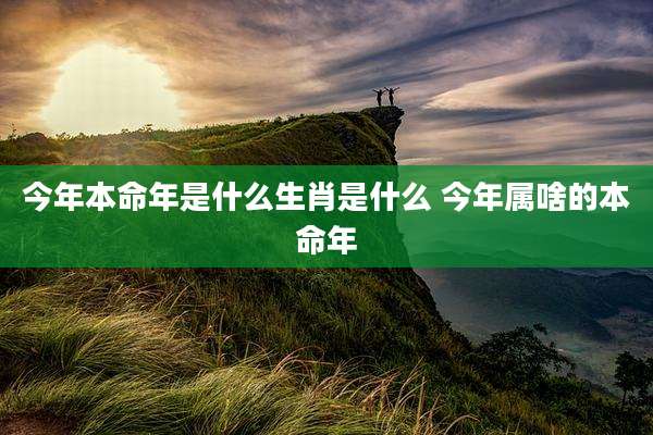 今年本命年是什么生肖是什么 今年属啥的本命年