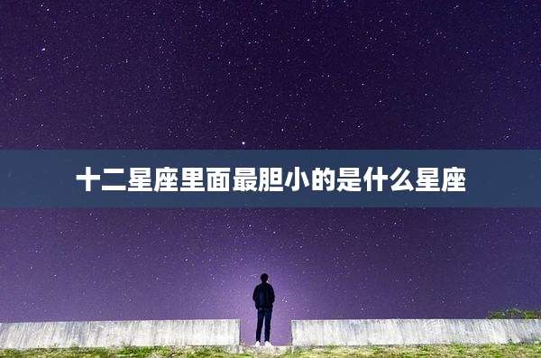 十二星座里面最胆小的是什么星座