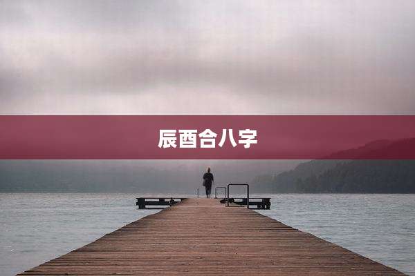 辰酉合八字