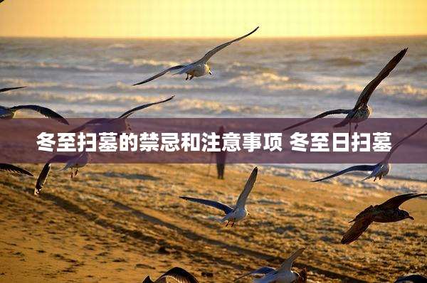 冬至扫墓的禁忌和注意事项 冬至日扫墓