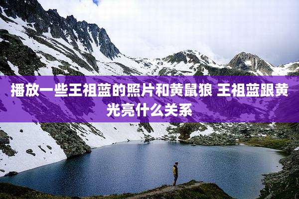 播放一些王祖蓝的照片和黄鼠狼 王祖蓝跟黄光亮什么关系