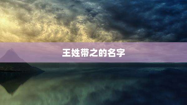 王姓带之的名字
