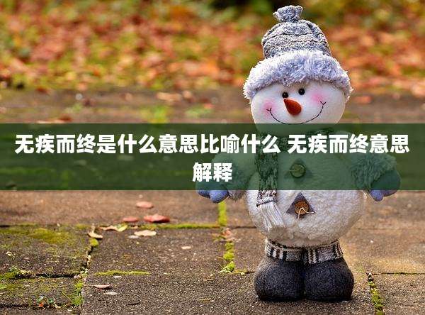 无疾而终是什么意思比喻什么 无疾而终意思解释