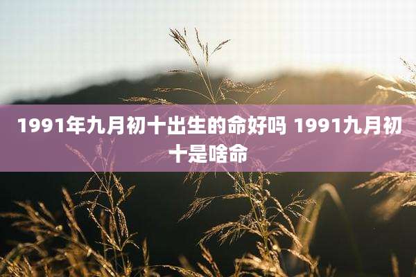 1991年九月初十出生的命好吗 1991九月初十是啥命