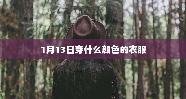 1月13日穿什么颜色的衣服