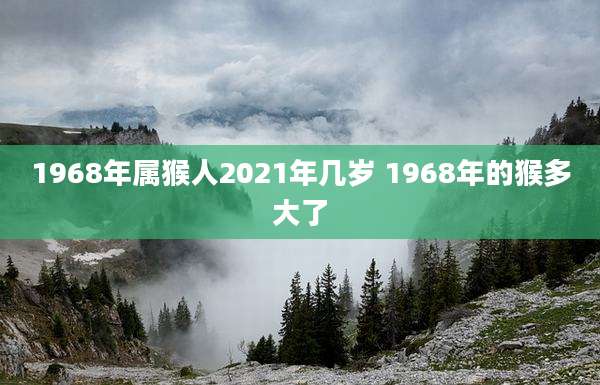 1968年属猴人2021年几岁 1968年的猴多大了