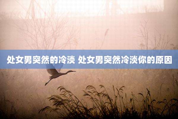 处女男突然的冷淡 处女男突然冷淡你的原因