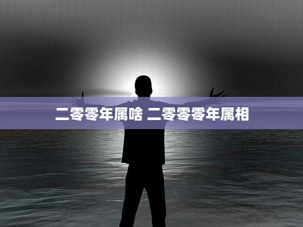 二零零年属啥 二零零零年属相