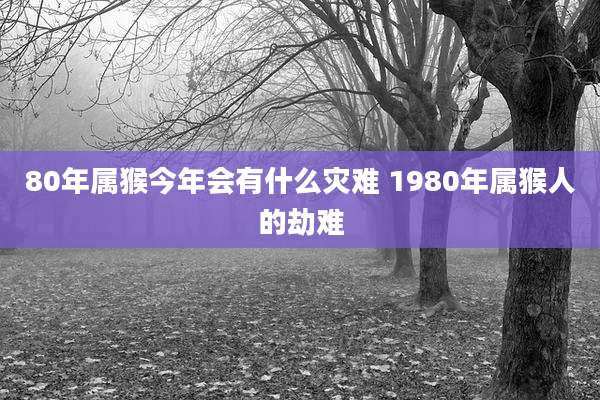 80年属猴今年会有什么灾难 1980年属猴人的劫难