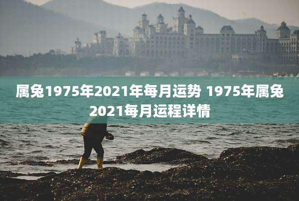 属兔1975年2021年每月运势 1975年属兔2021每月运程详情