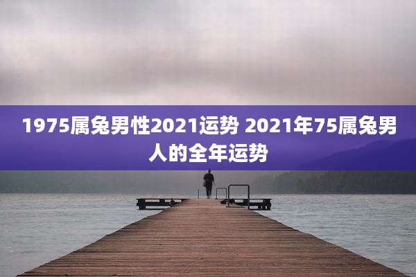 1975属兔男性2021运势 2021年75属兔男人的全年运势