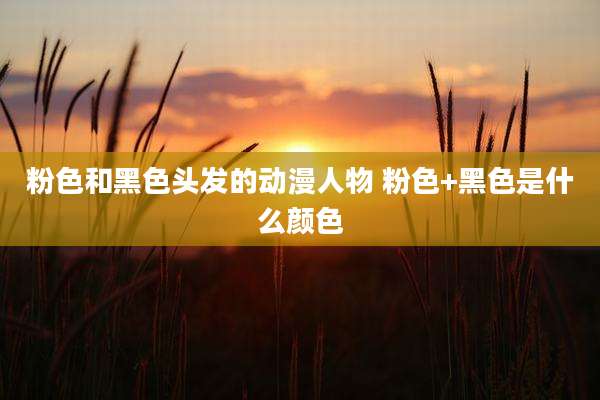 粉色和黑色头发的动漫人物 粉色+黑色是什么颜色