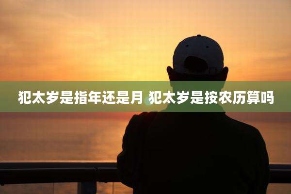 犯太岁是指年还是月 犯太岁是按农历算吗