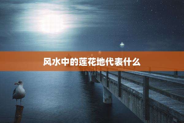 风水中的莲花地代表什么